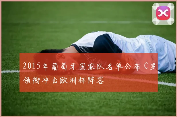 2015年葡萄牙国家队名单公布 C罗领衔冲击欧洲杯阵容