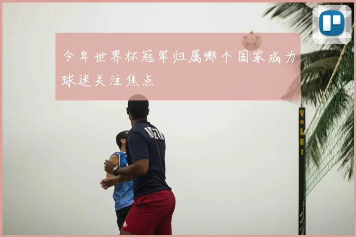 今年世界杯冠军归属哪个国家成为球迷关注焦点
