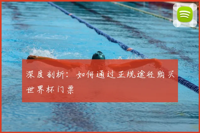 深度剖析：如何通过正规途径购买世界杯门票